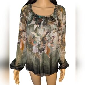 Tempo Paris Silk Blouse Moody Jewel Colors